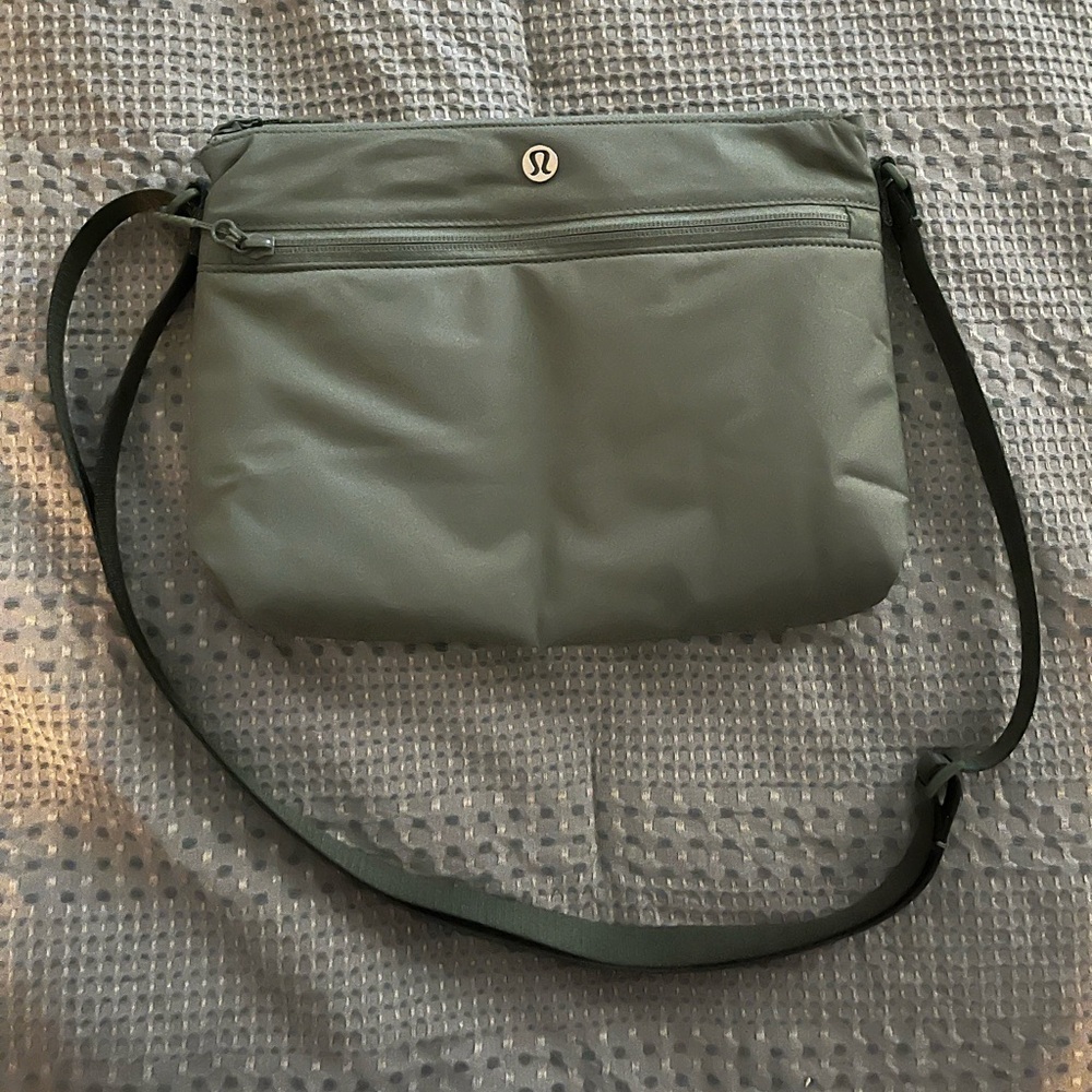 lululemon athletica Olive Green Crossbody Bag